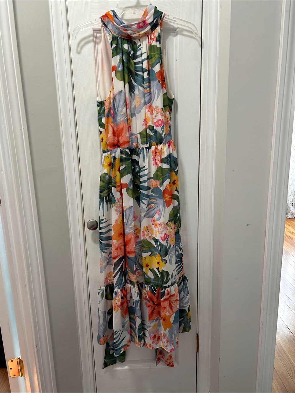 Flowered maxi dress